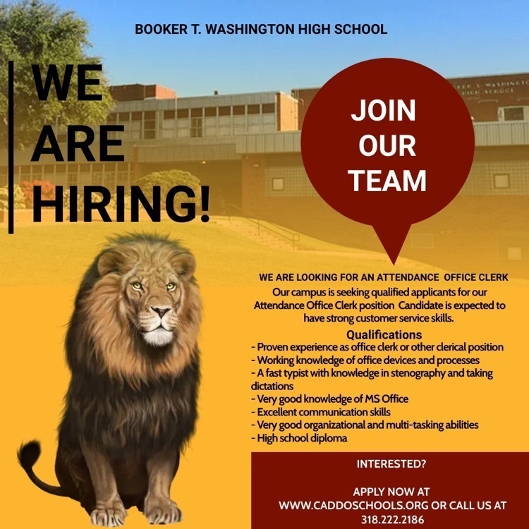 We are Hiring ! See flyer for more details. 🦁
