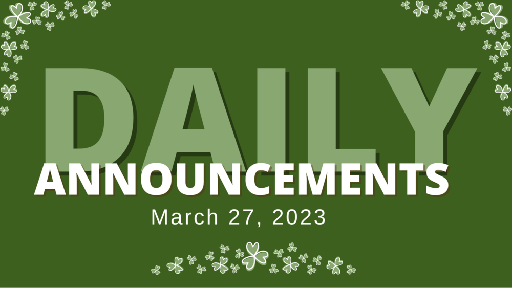 Daily Announcement Banner