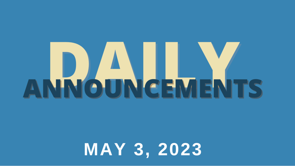 Daily Announcement Banner