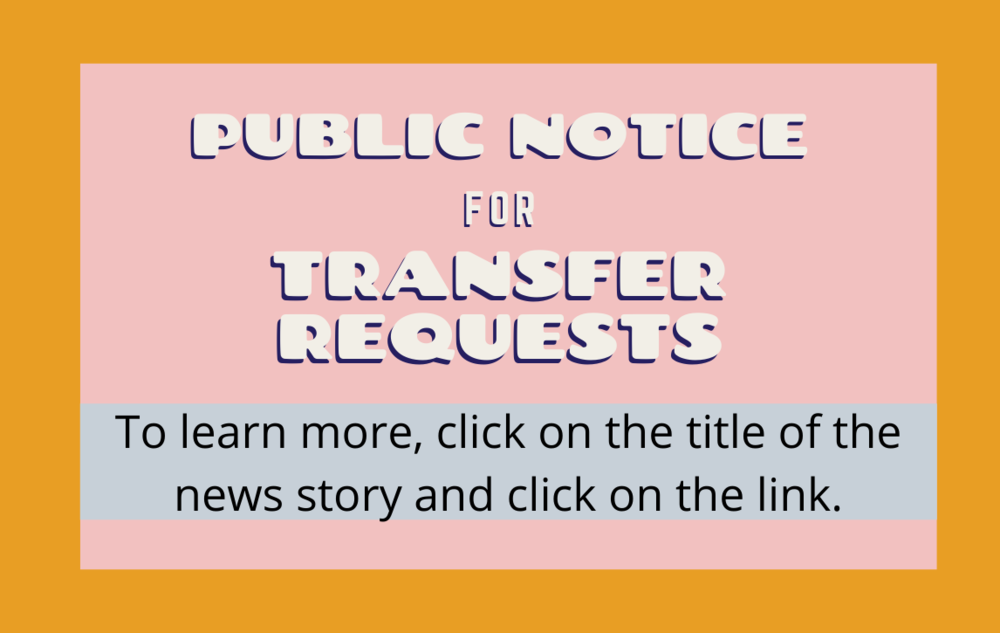 Public Notice for Transfer Requests