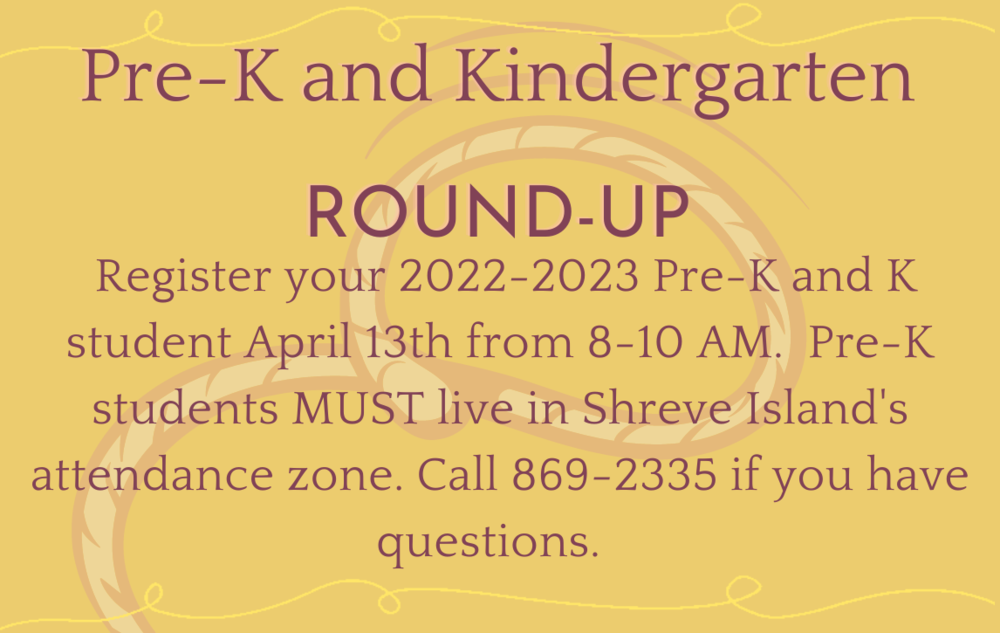 Pre-k and Kindergarten Round Up