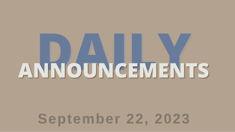 Daily Announcement Banner