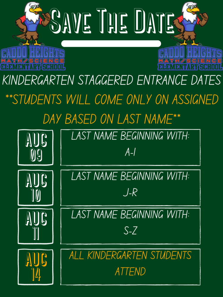 Kindergarten Staggered Entry