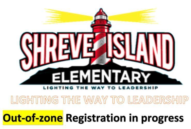 Out-of-Zone Registration for Shreve Island