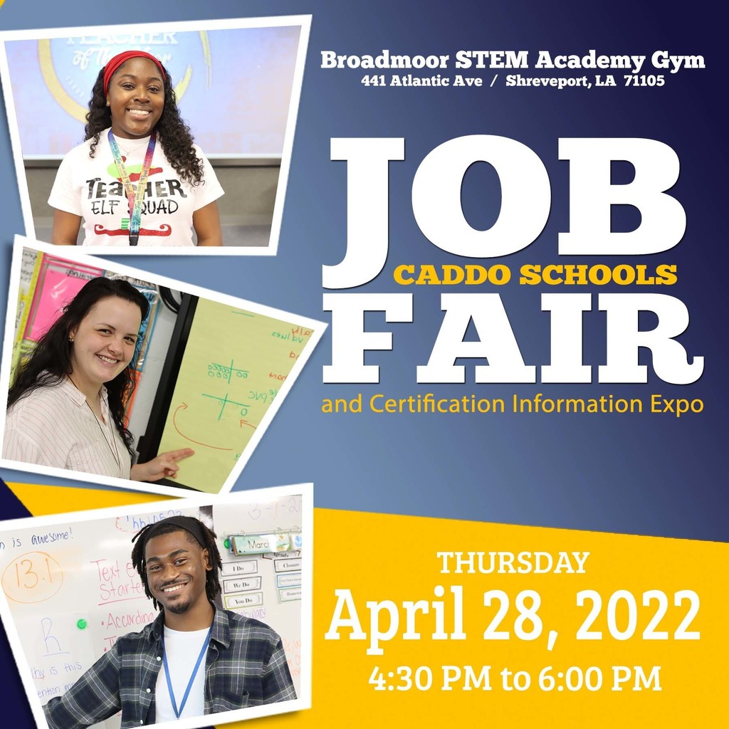 Caddo Schools job fair april 28, 2022