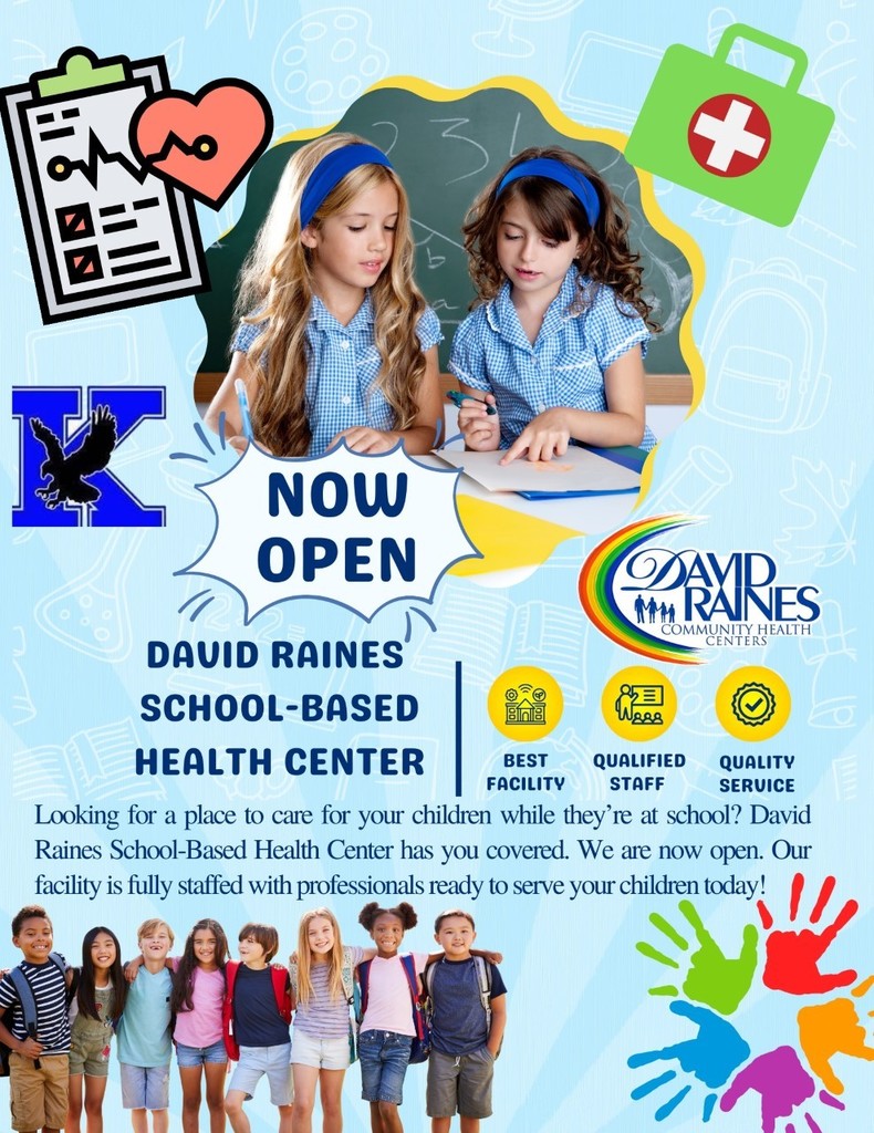 David Raines school-based health clinic is now open!