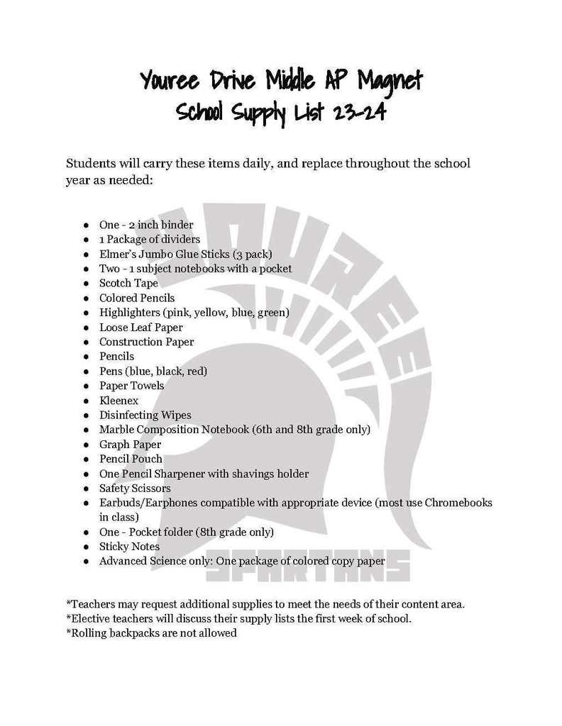 Live Feed Youree Drive Middle Advanced Placement